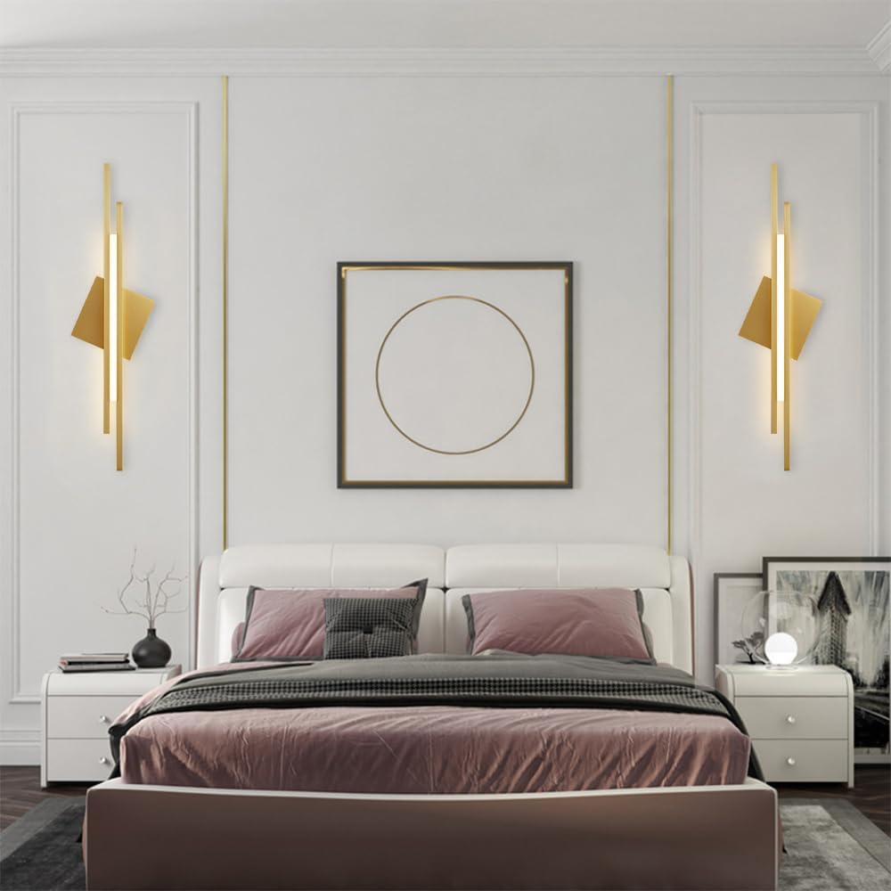 Aplica LED Hegy Gold cu 3 Tipuri de Lumina
