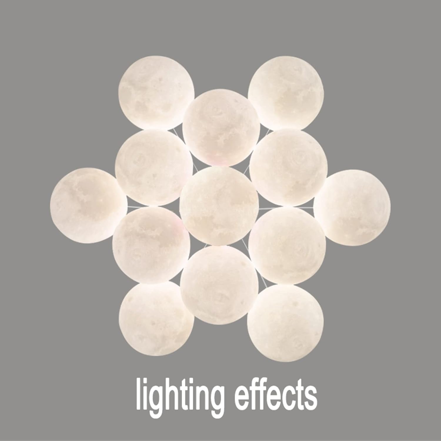 Lustra LED Abajur GOLD Moonlight 7xE27/13xE27