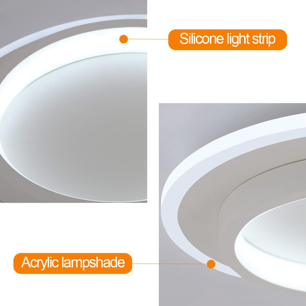 Lustra Led Loki Round Alb Echivalent 200W Lighting Fixtures