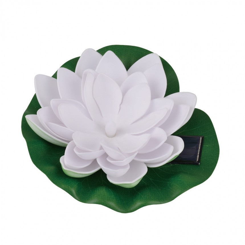 Floare Lotus LED cu Incarcare Solara Pentru Gradina