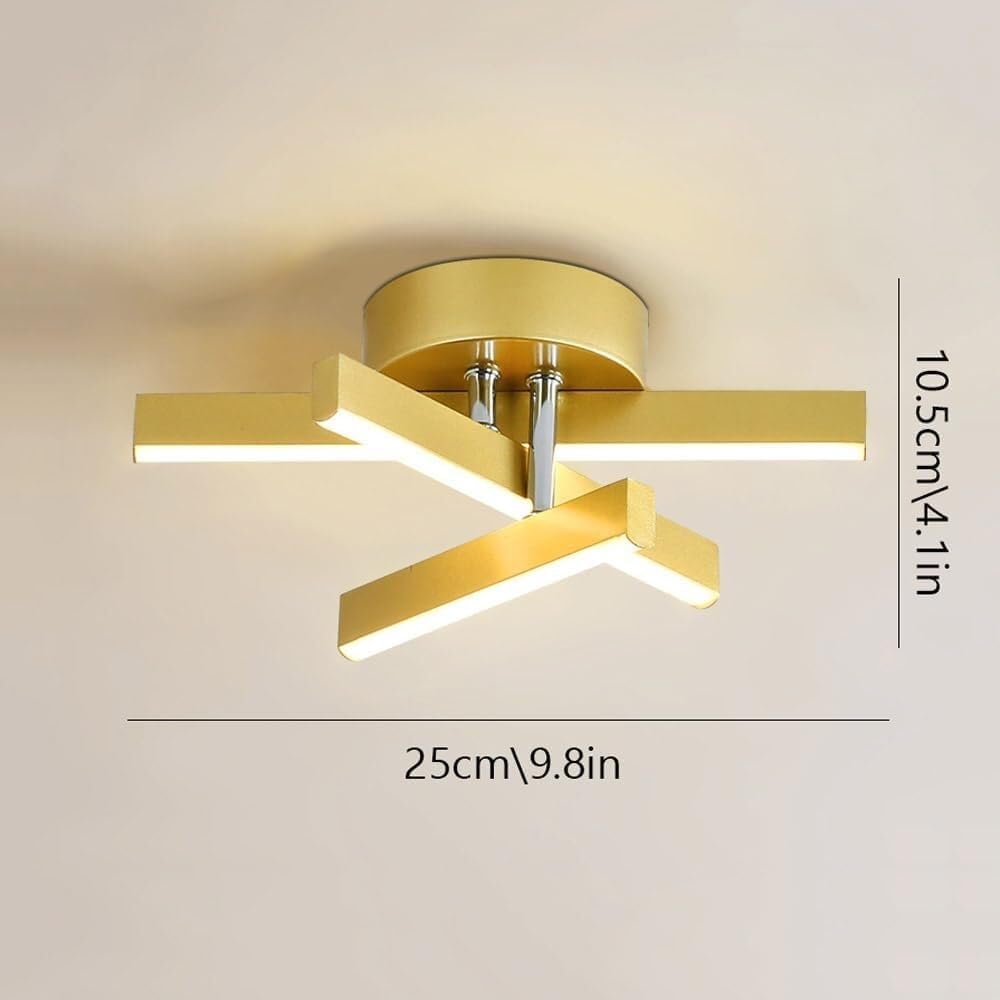 Aplica LED LINNES STAR Gold Echivalent 200W