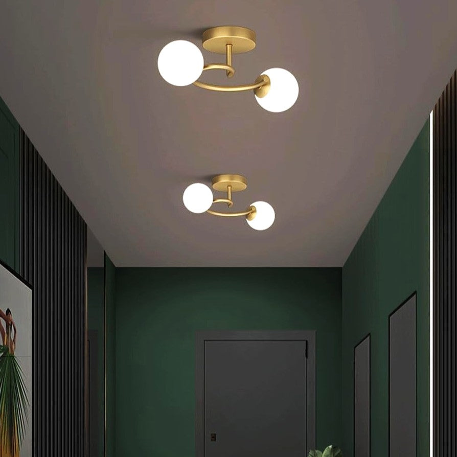 Lustra Abajur 2xE27 Gold Elegance