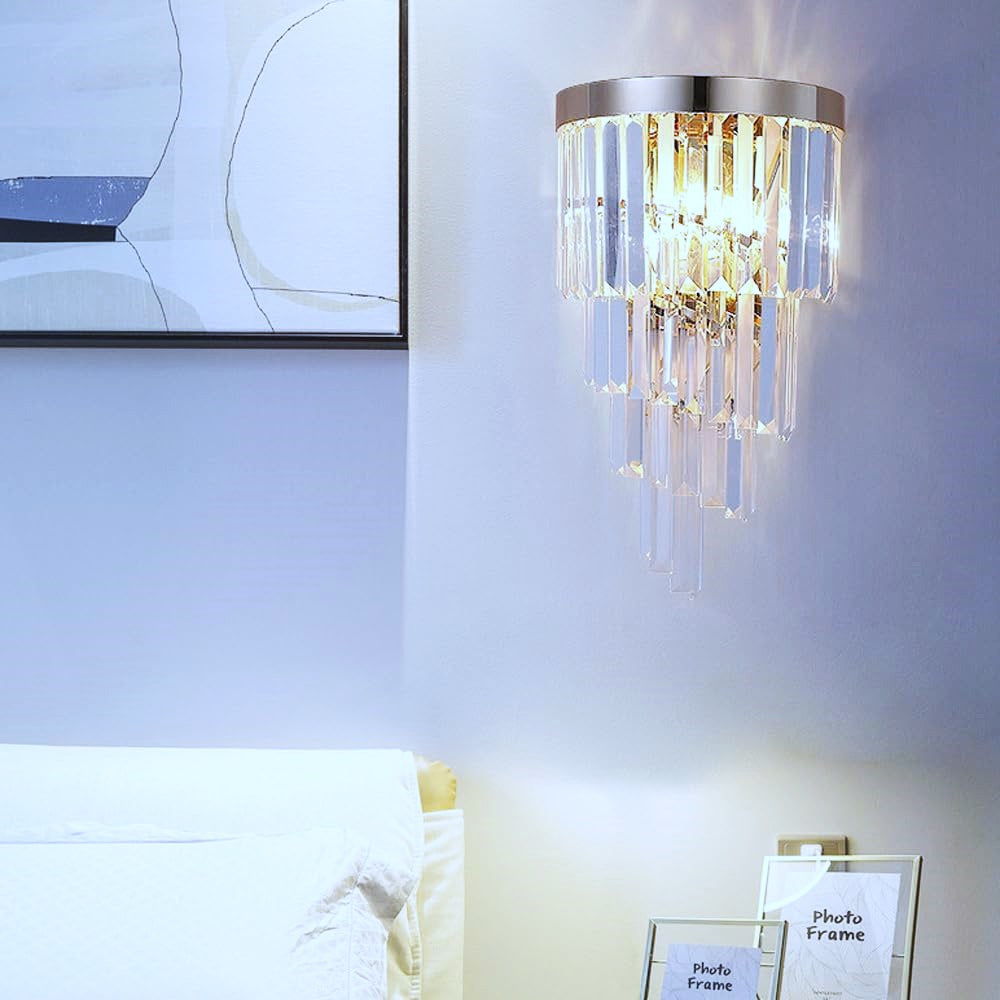 Aplica Perete Cristal Dark Chrome Luxury