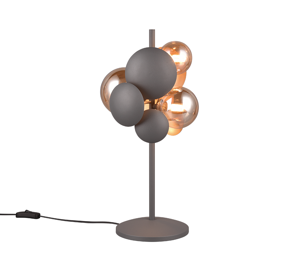 Veioza Premium Bubble Gold & Grey 3xG9 | 50CM