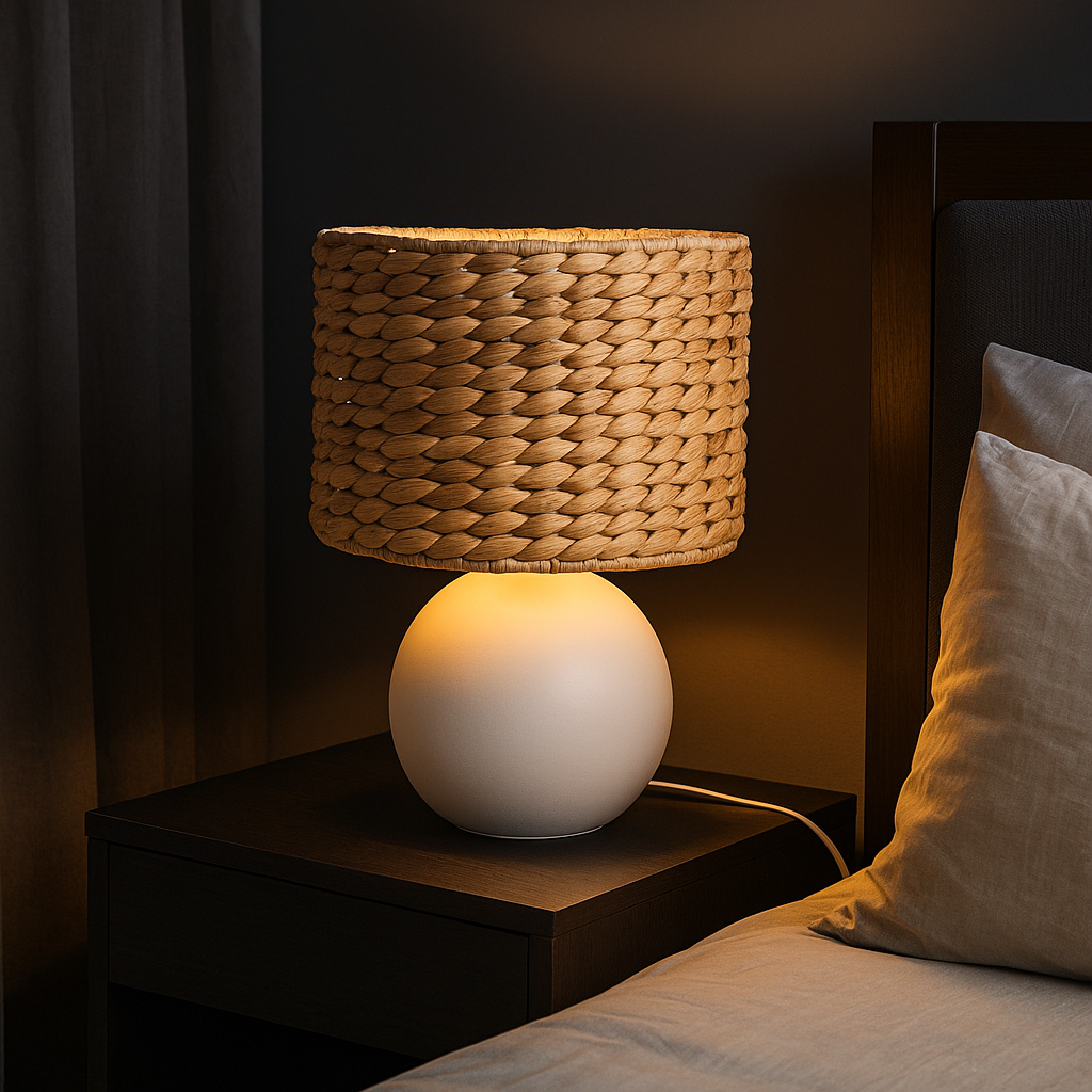 Veioza Decorativa VINA 1xE27 Alba 40W