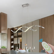 Lustra LED 120W Suspendata LINNEA Chrome Telecomanda