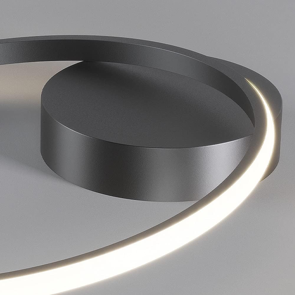 Lustra LED Enigma BLACK Telecomanda Echivalent 300W