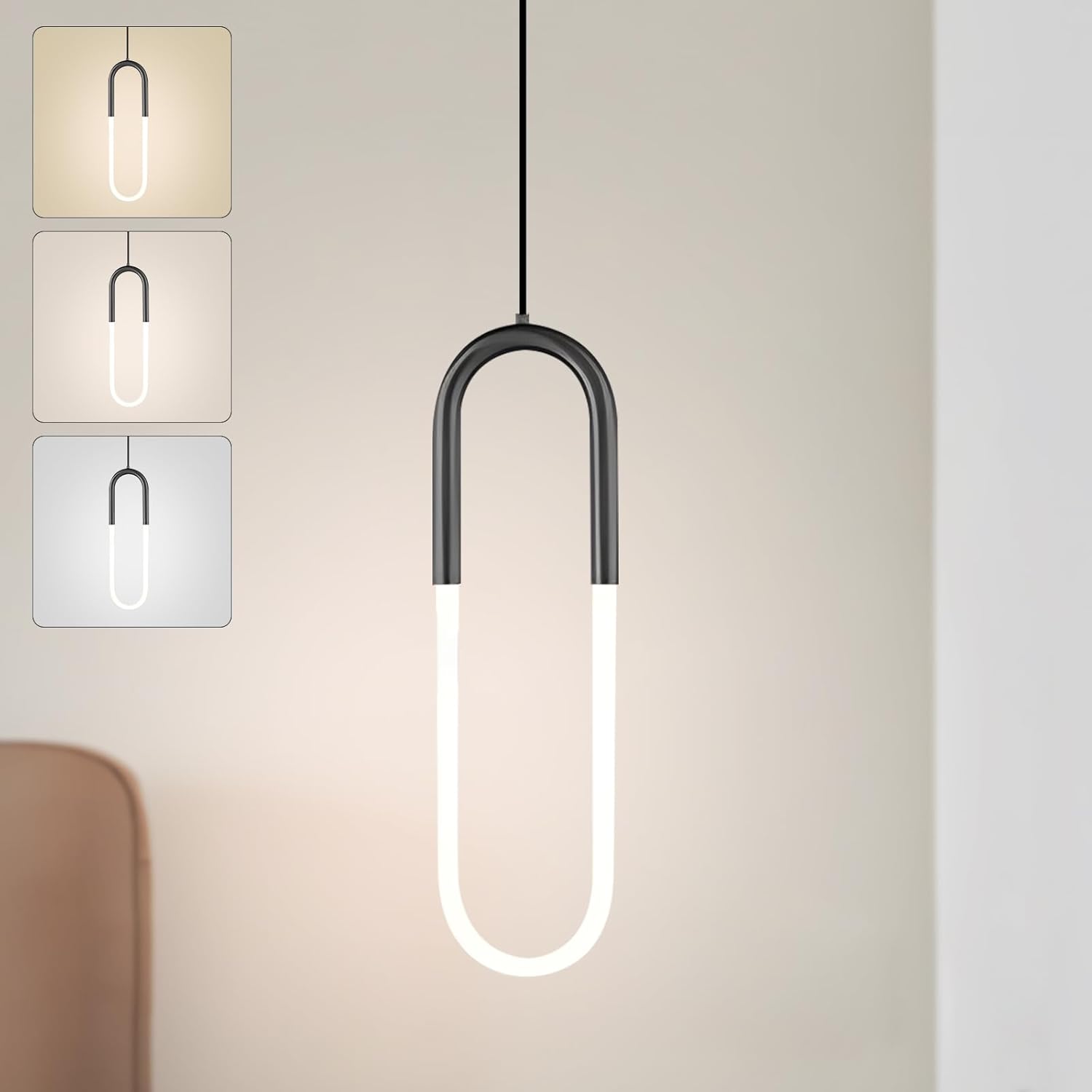 Pendul LED HALO Black Echivalent 140W