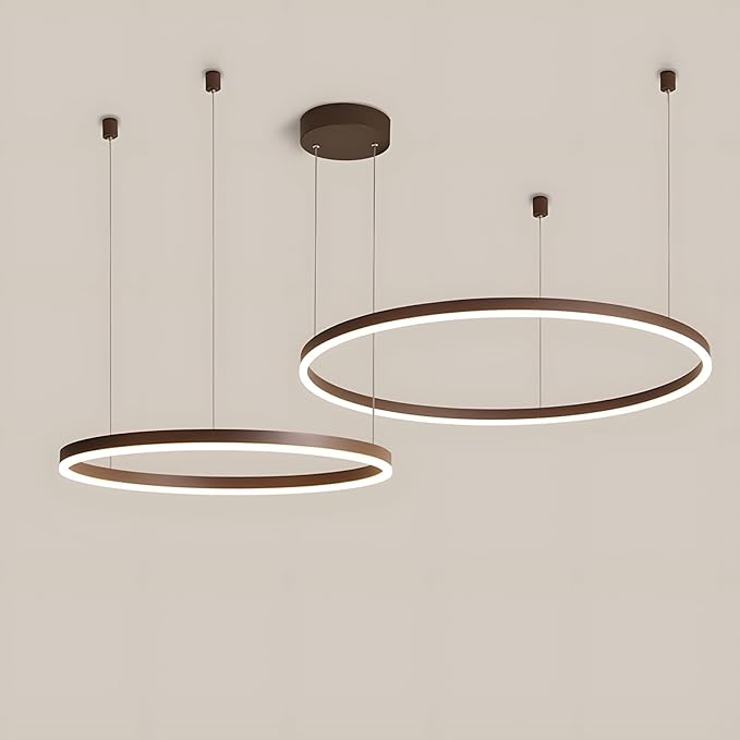 Lustra LED WONDERLAND Brown 2 Segmente Mobile Echivalent 500W Telecomanda