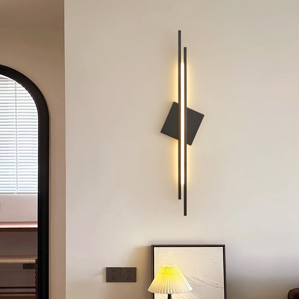Aplica LED Hegy Black cu 3 Tipuri de Lumina
