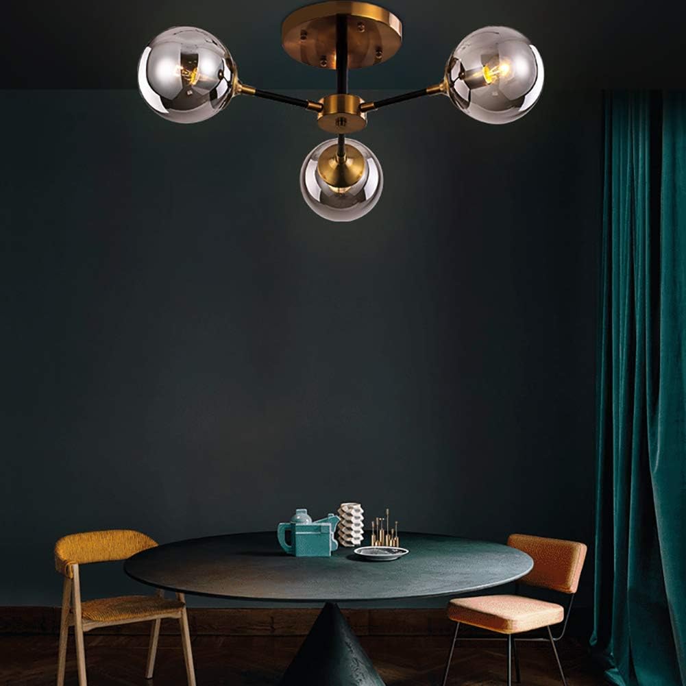 Lustra Aplicata Abajur Fumuriu DF1055-3