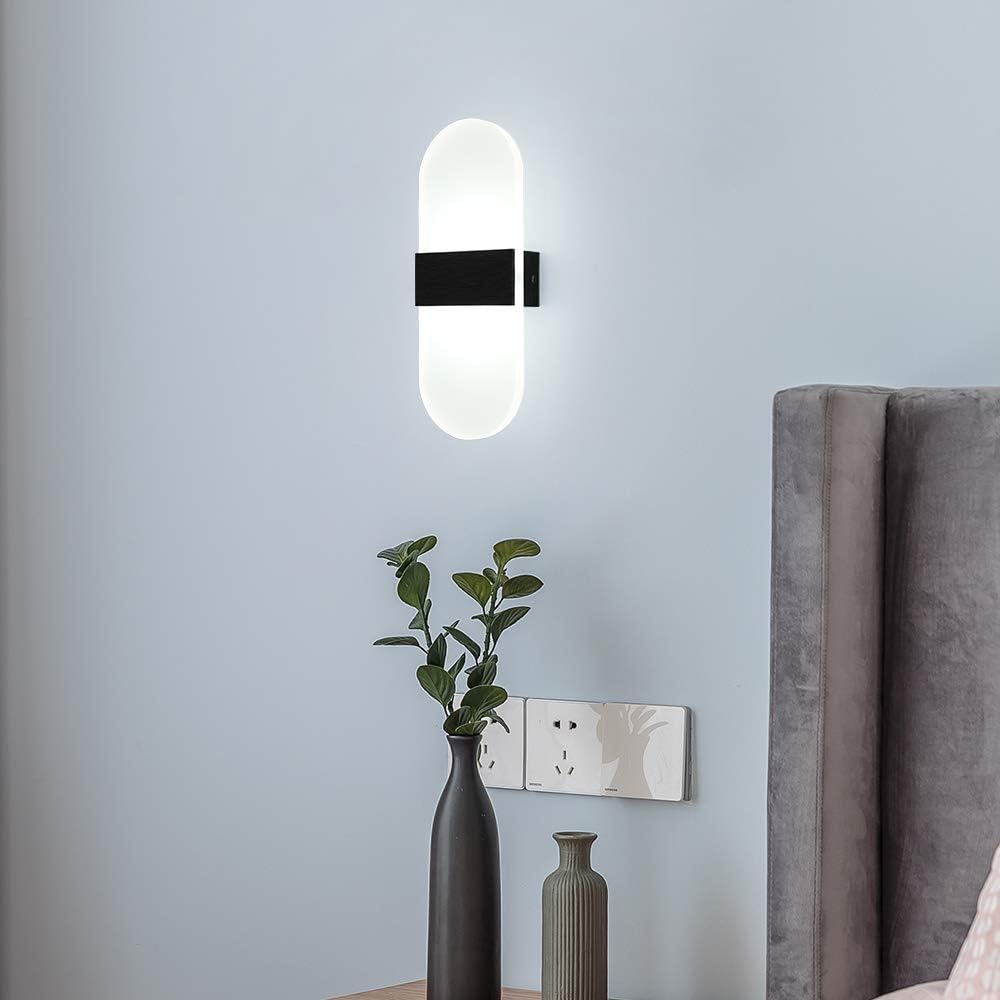 Aplica LED Perete 12W SUBLIME OVAL BLACK