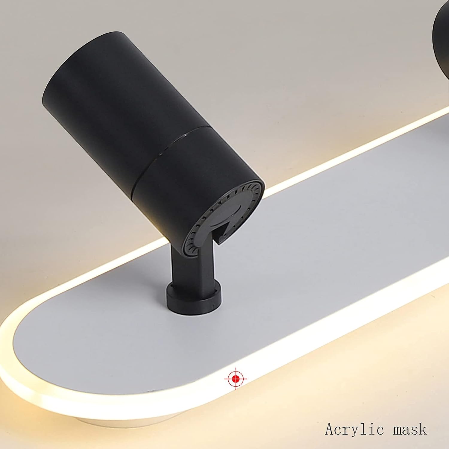 Aplica LED Cu Spoturi 80cm Alb+Negru Echivalent 200W