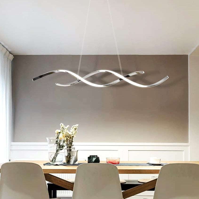 Lustra LED 120W Suspendata LINNEA Chrome Telecomanda