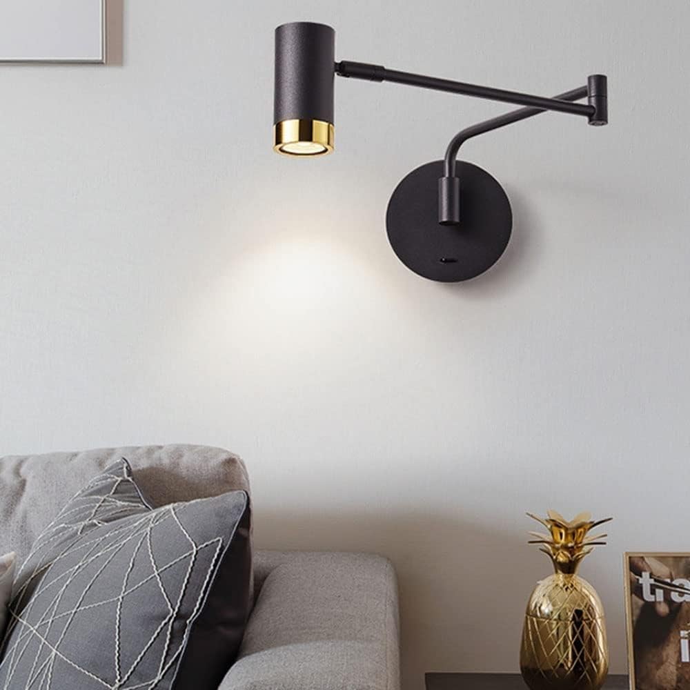 Aplica LED AVANI Reglabila Negru+auriu