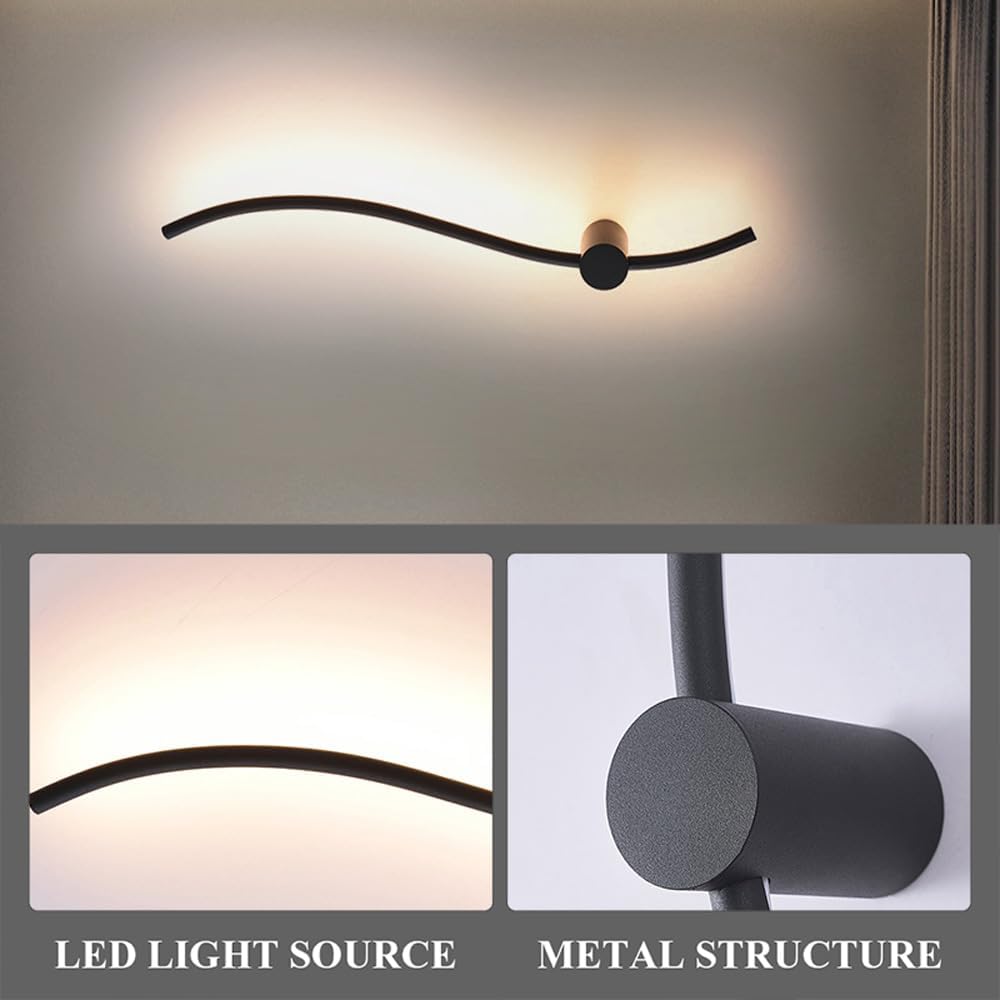 Aplica LED DESI 40W Black 100CM