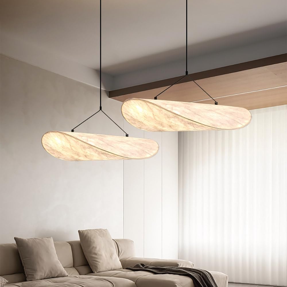 Lustra LED Suspendata Odyo Black & White cu 3 Tipuri de Lumina