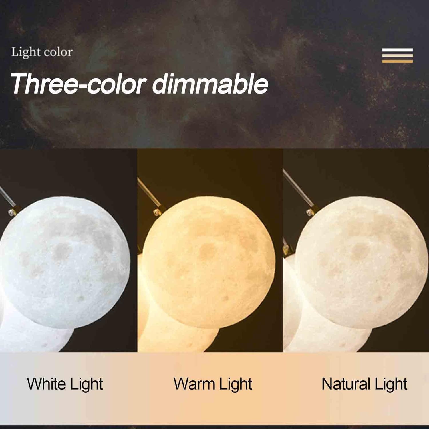 Lustra LED Abajur GOLD Moonlight 7xE27/13xE27