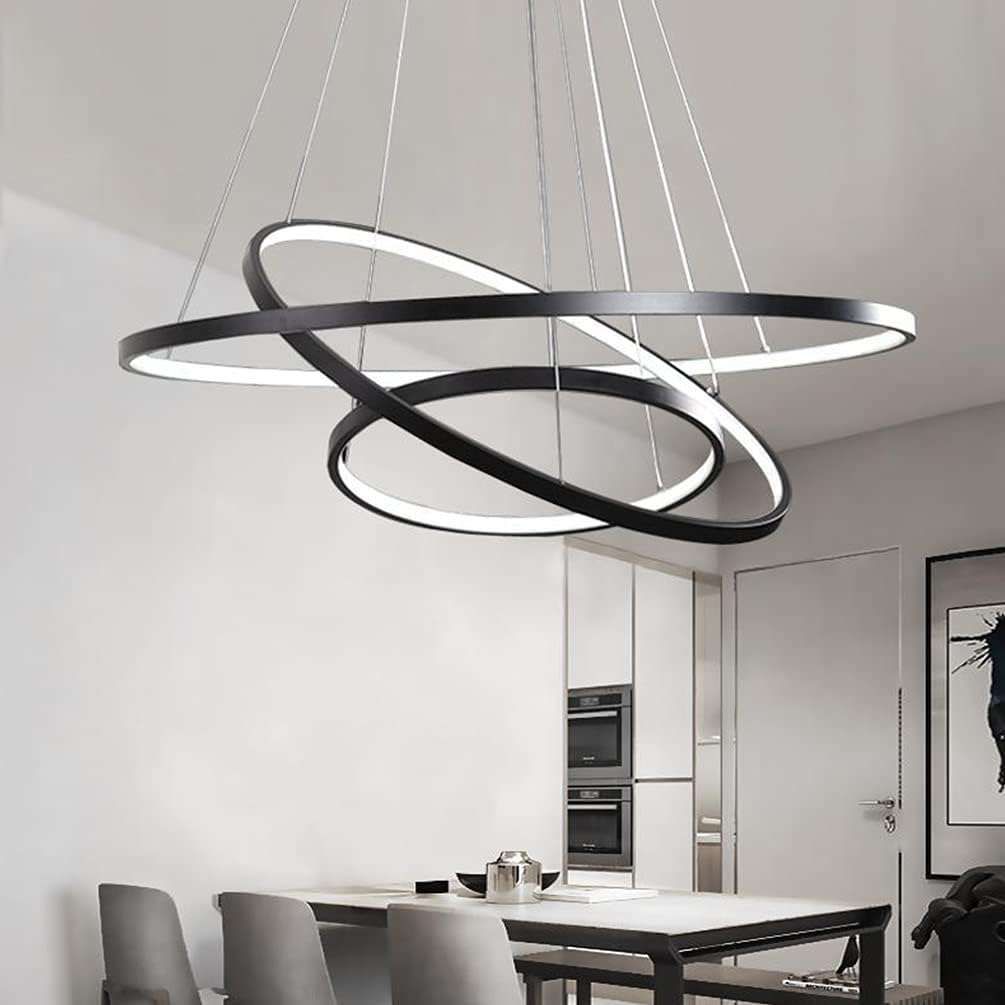 Lustra LED WONDER Black 3 Segmente Echivalent 600W Telecomanda