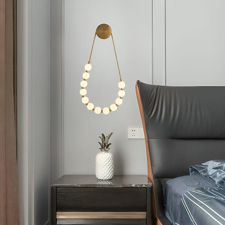 Aplica LED Gold Globe Necklace 3 lumini