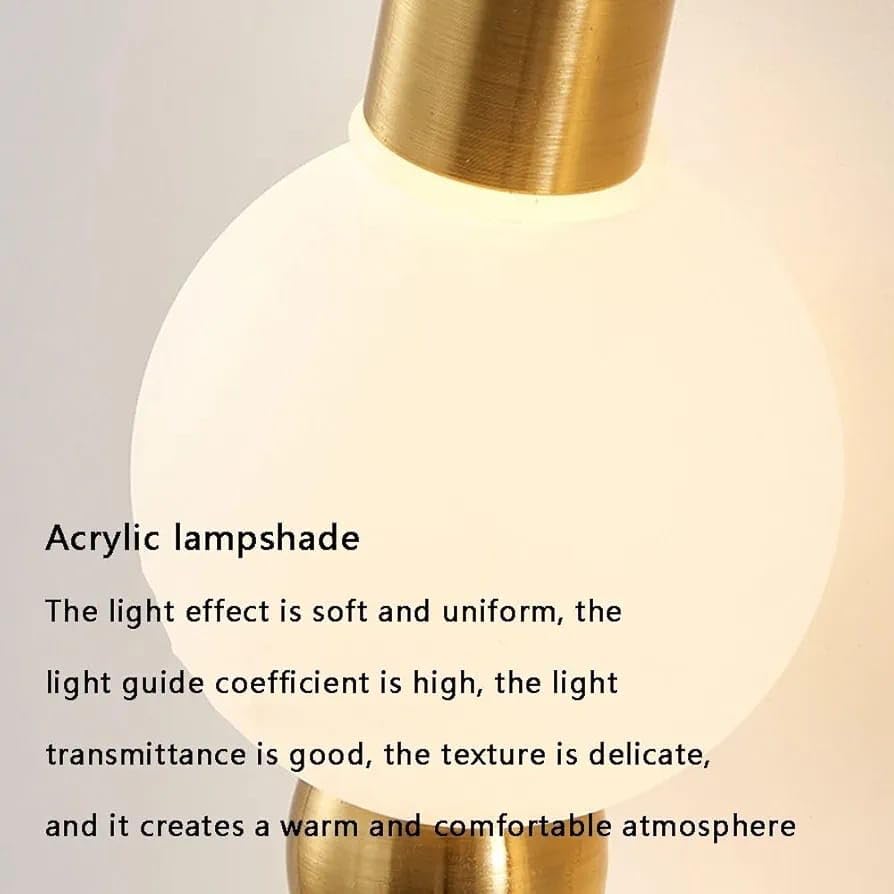 Aplica LED Gold Globe Necklace 3 lumini