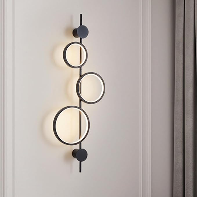 Aplica LED 40W TRIPLE ROUND BLACK 3 Functii