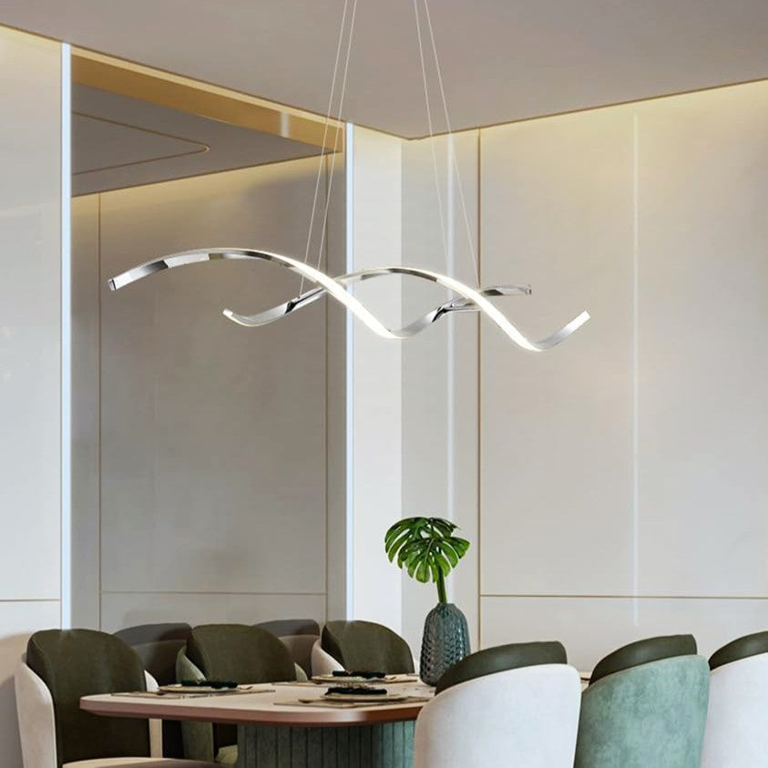 Lustra LED 120W Suspendata LINNEA Chrome Telecomanda