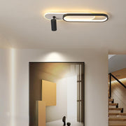 Aplica LED Cu Spoturi 60cm Alb+Negru Echivalent 200W Telecomanda