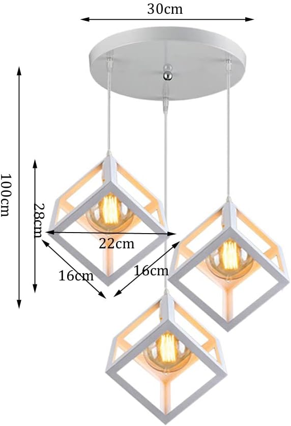 Lustra FEDRA CUB ALB Vintage Suport Rotund
