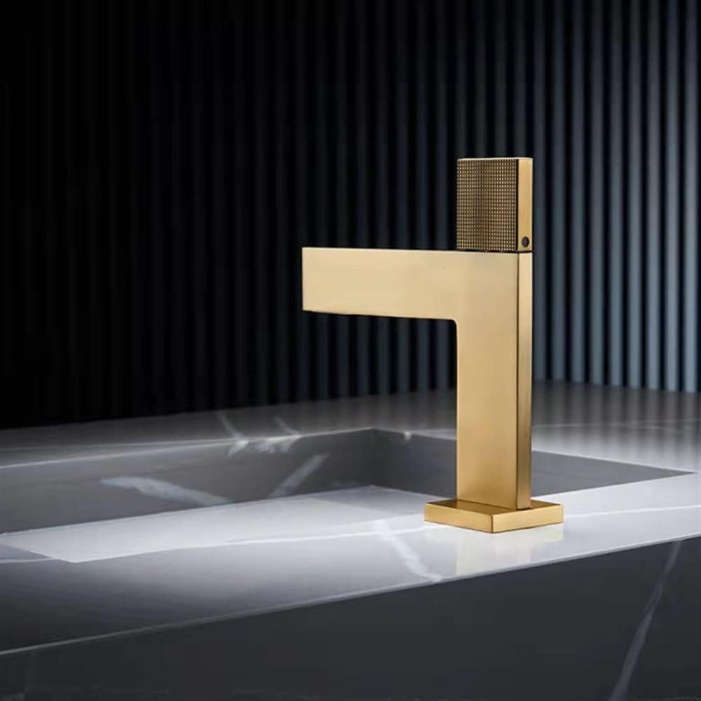 Baterie De Lavoar Slim Modern Auriu