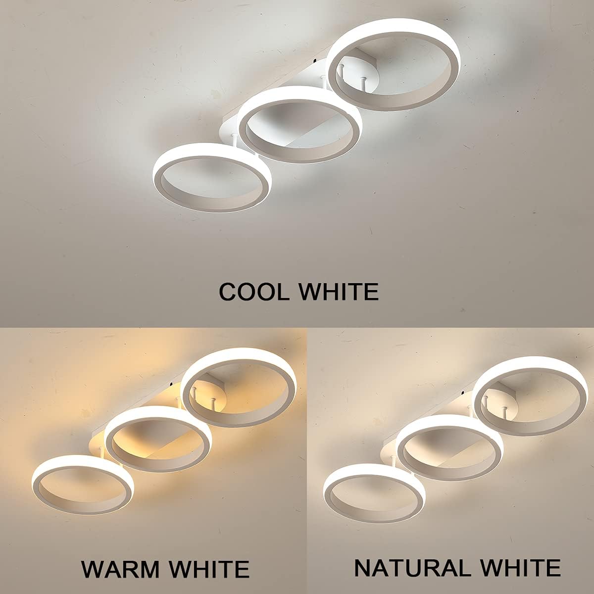 Lustra LED 54W ENZO CIRCLE ALB Echivalent 300W