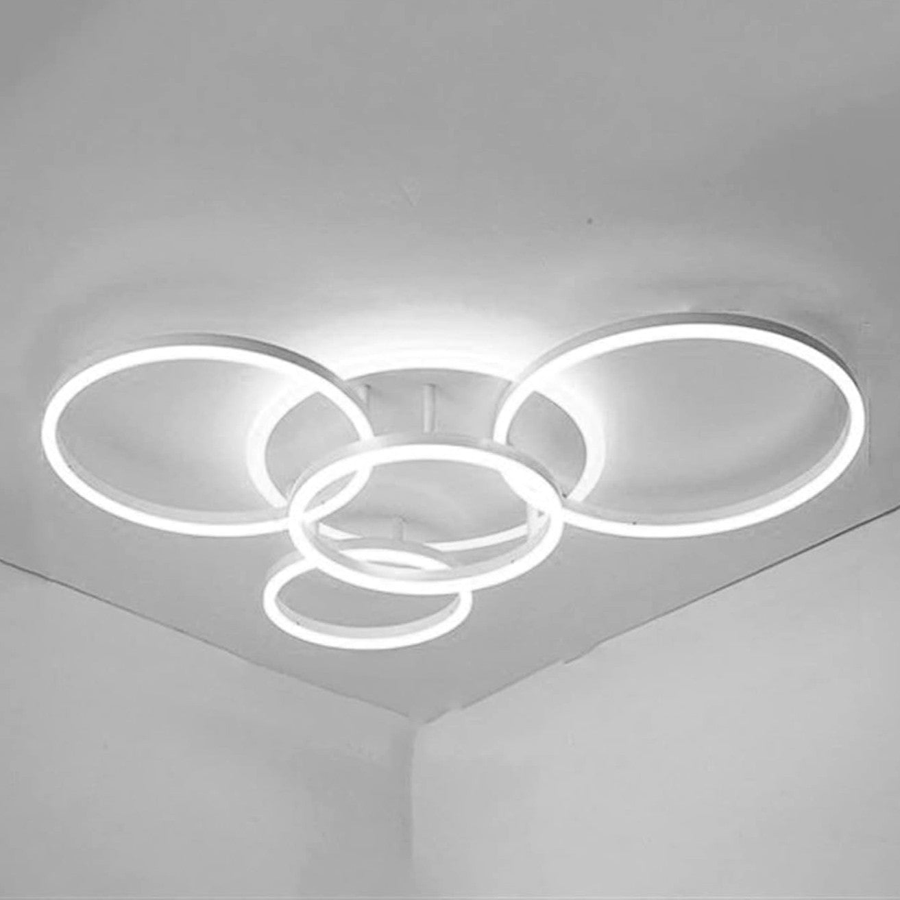 Lustra LED 234W CIRCLE White Luxury Echivalent 1200W Telecomanda