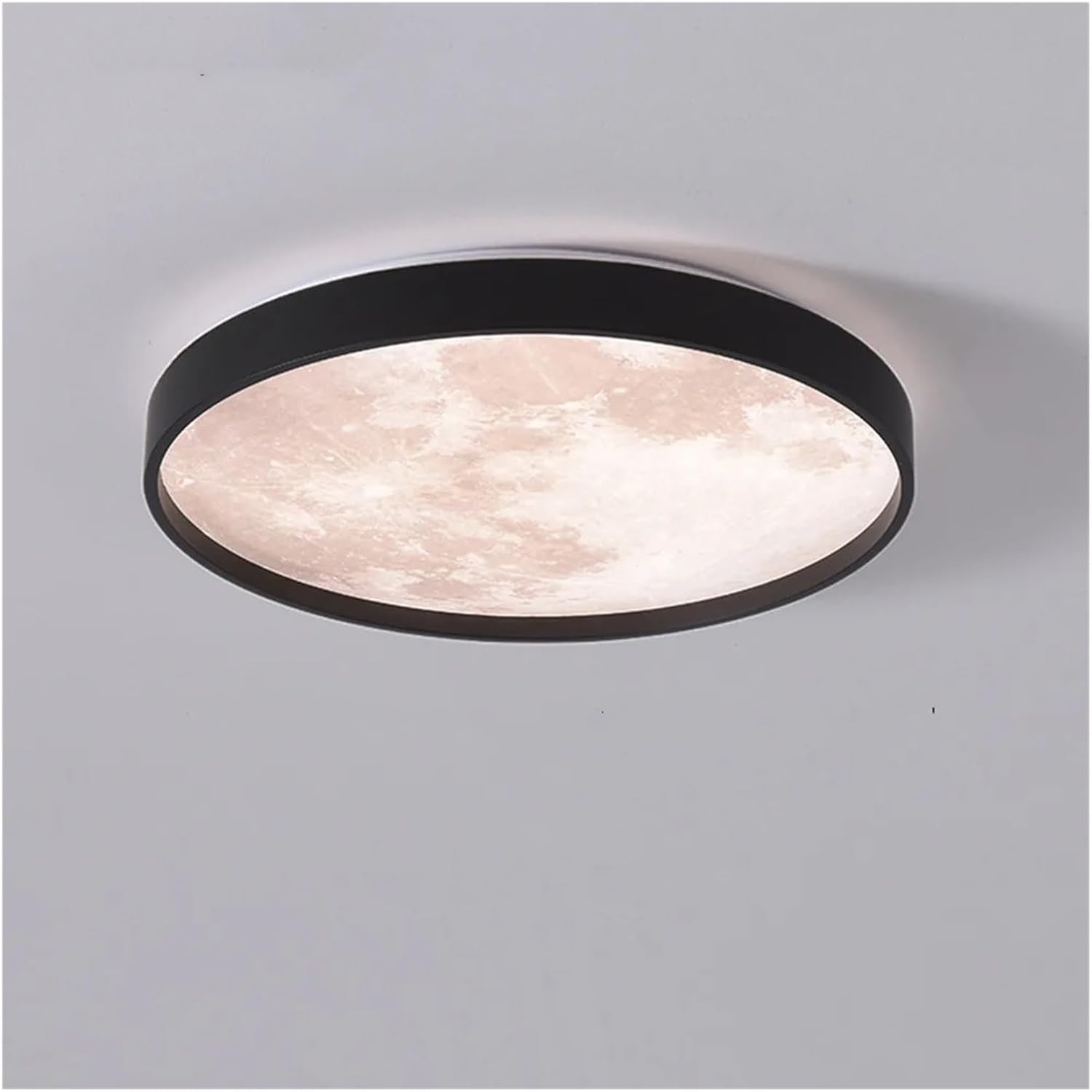 Plafoniera LED Mini MOON Neagra 40cm Echivalent 200W