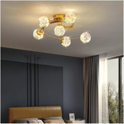 Lustra LED Sparkle Abajur Transparent G3396-6 Echivalent 300W