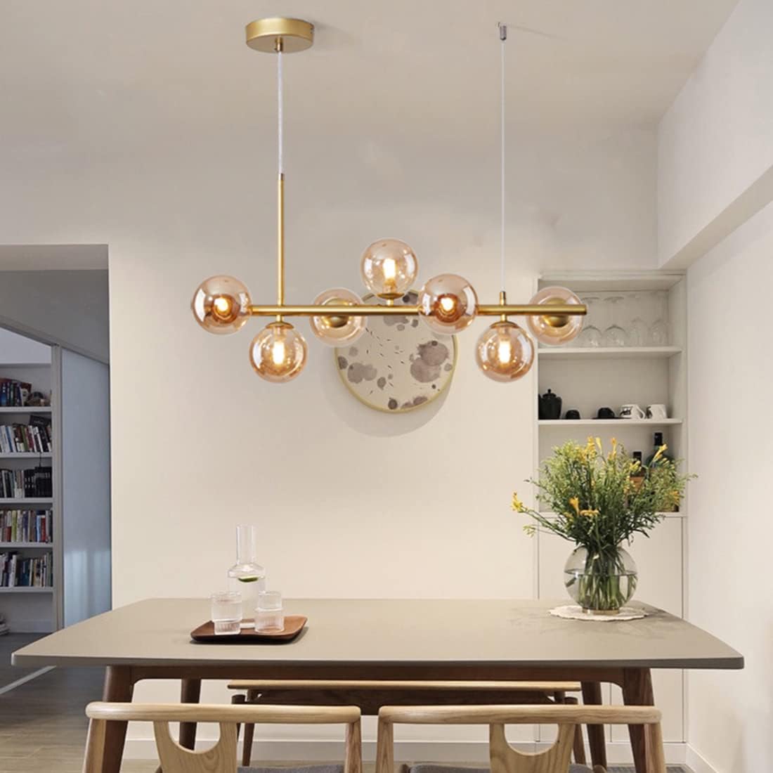 Lustra Abajur Transparent GOLD Liniara 7xE27 C8323/7GD