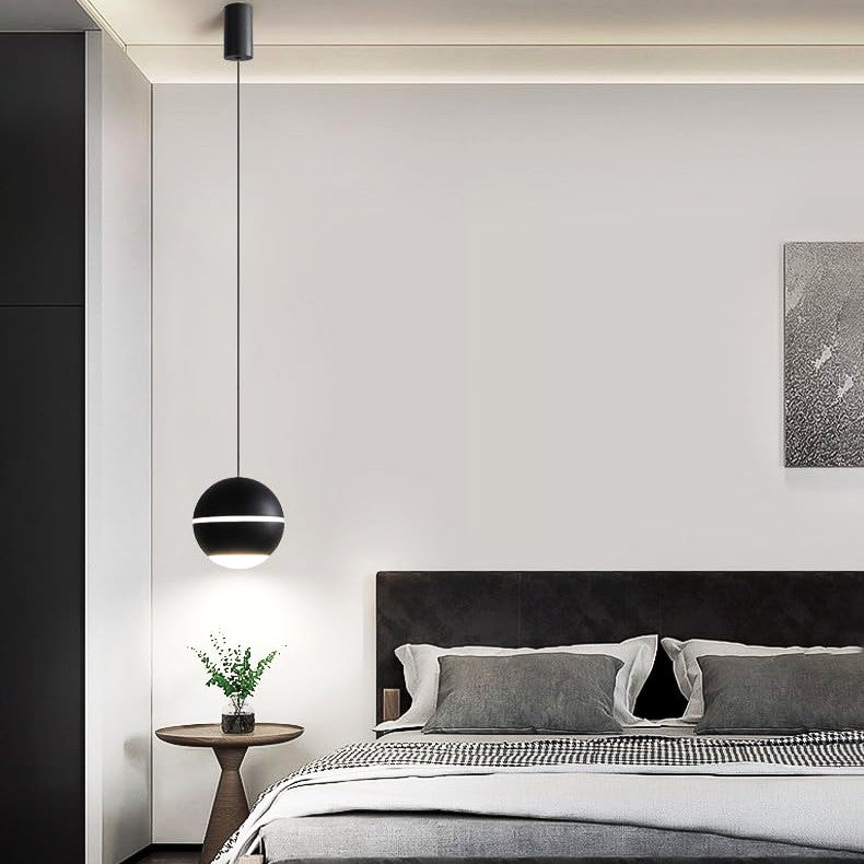 Pendul LED 12W S10 Black Reglabil Pull UP/DOWN