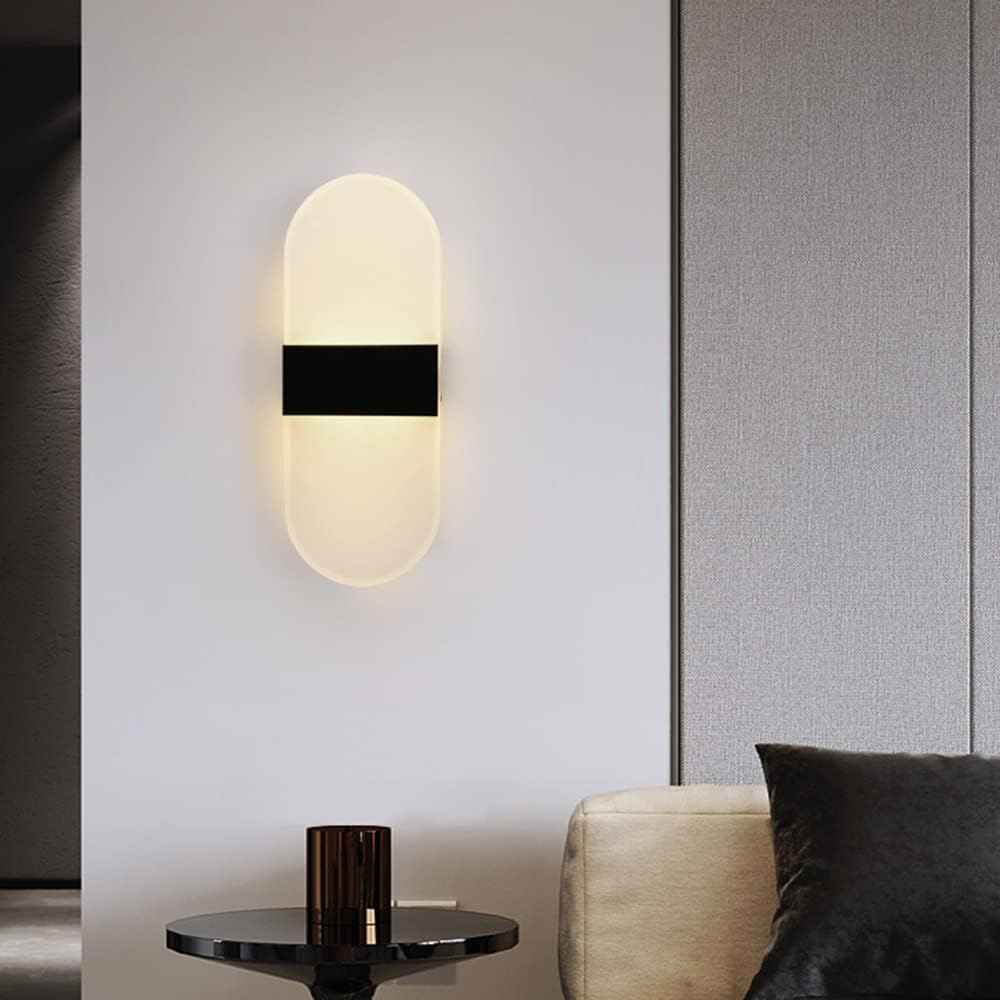 Aplica LED Perete 12W SUBLIME OVAL BLACK