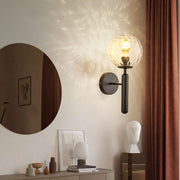 Aplica Nordic Style Abajur Transparent Black Torch MX908/1