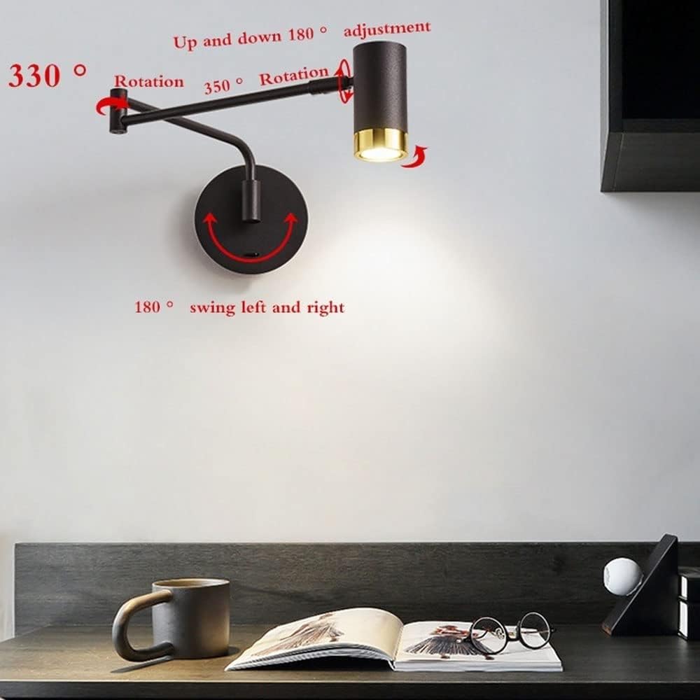 Aplica LED AVANI Reglabila Negru+auriu