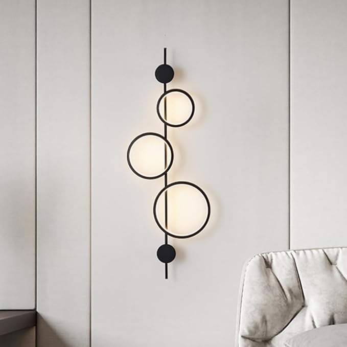 Aplica LED 40W TRIPLE ROUND BLACK 3 Functii