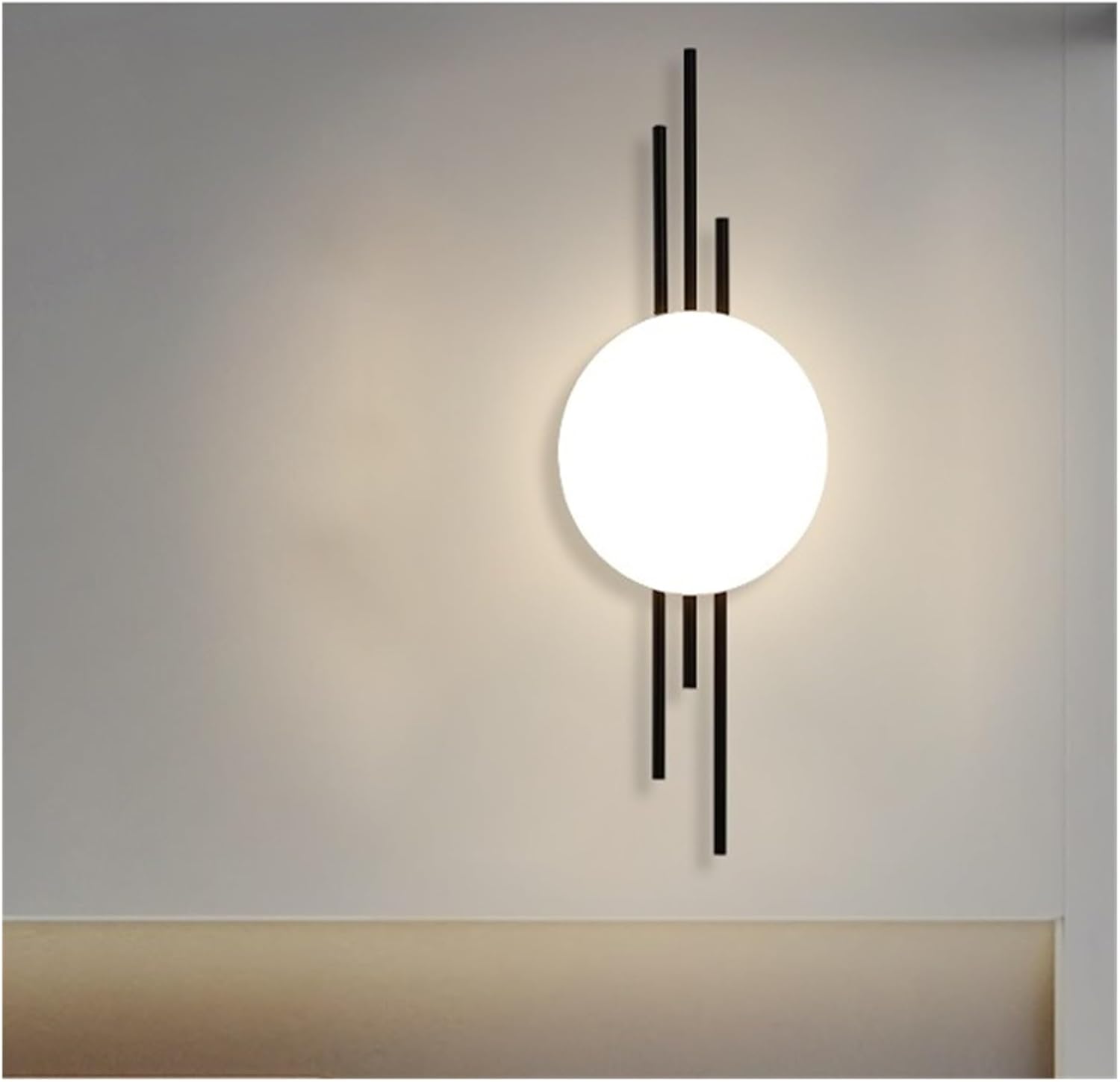 Aplica LED 20W Luxury Fine Lines Black