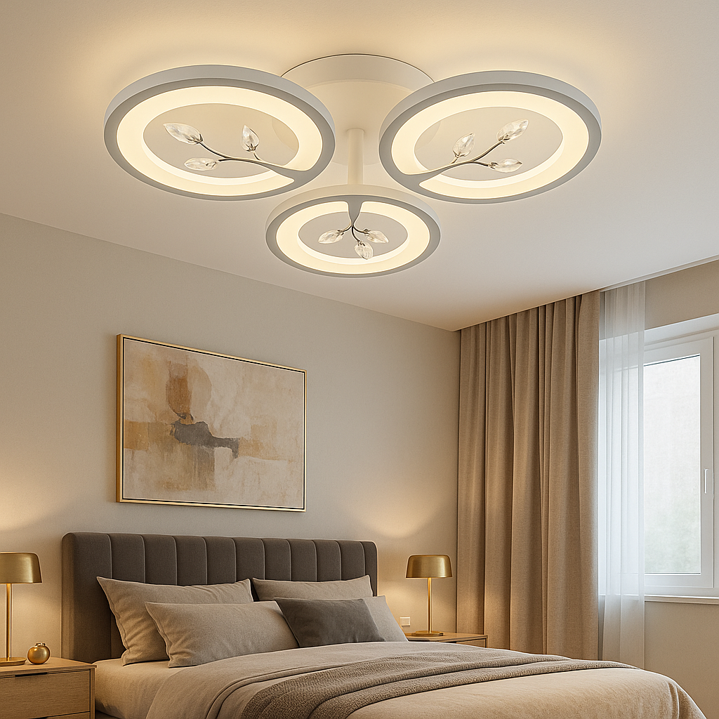 Lustra LED Mini LEAVES Echivalent 300W Telecomanda