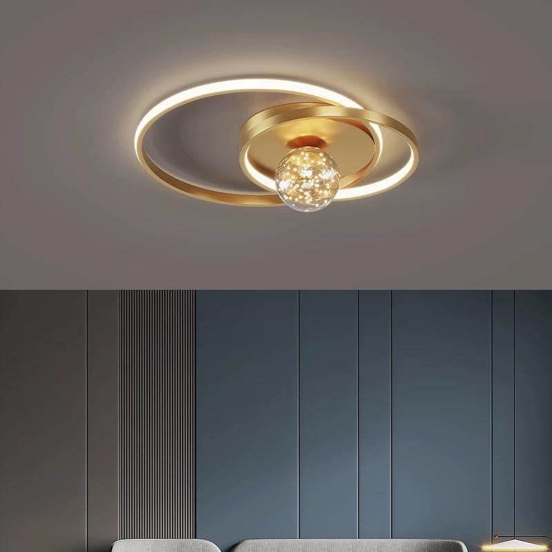 Lustra LED Enigma Gold Echivalent 300W Telecomanda