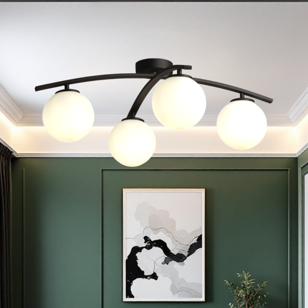 Lustra Abajur MAT Orbital Arc BLACK