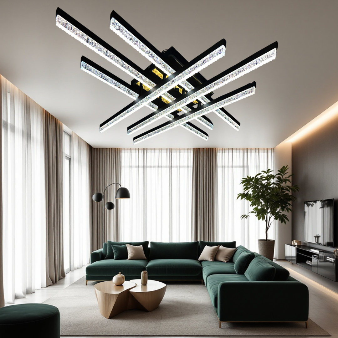 Lustra LED Aplicata Mira 6 Linnes Echivalent 600W Telecomanda