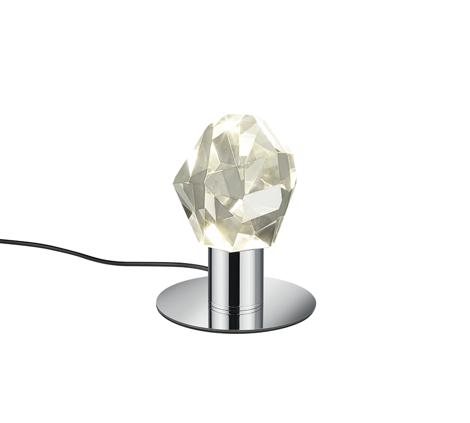 Veioza LED Premium Verano Silver Crystal 17CM