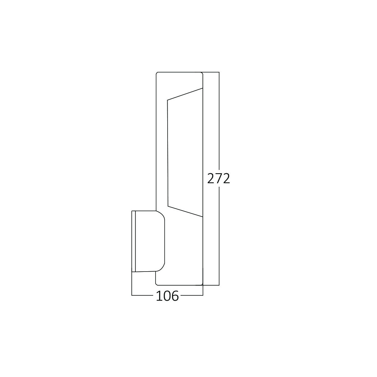 Aplica LED Exterior TARUS Lumina Calda 7W Neagra