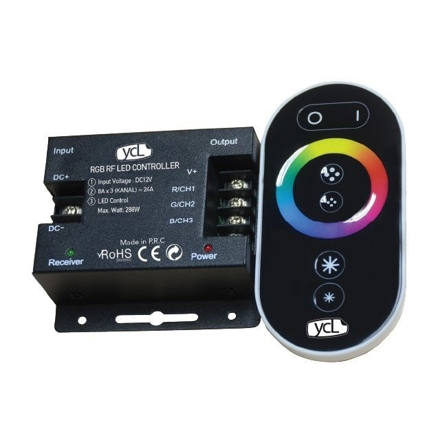 KIT Banda LED RGB 12V IP21 5 Metri Telecomanda RF TOUCH
