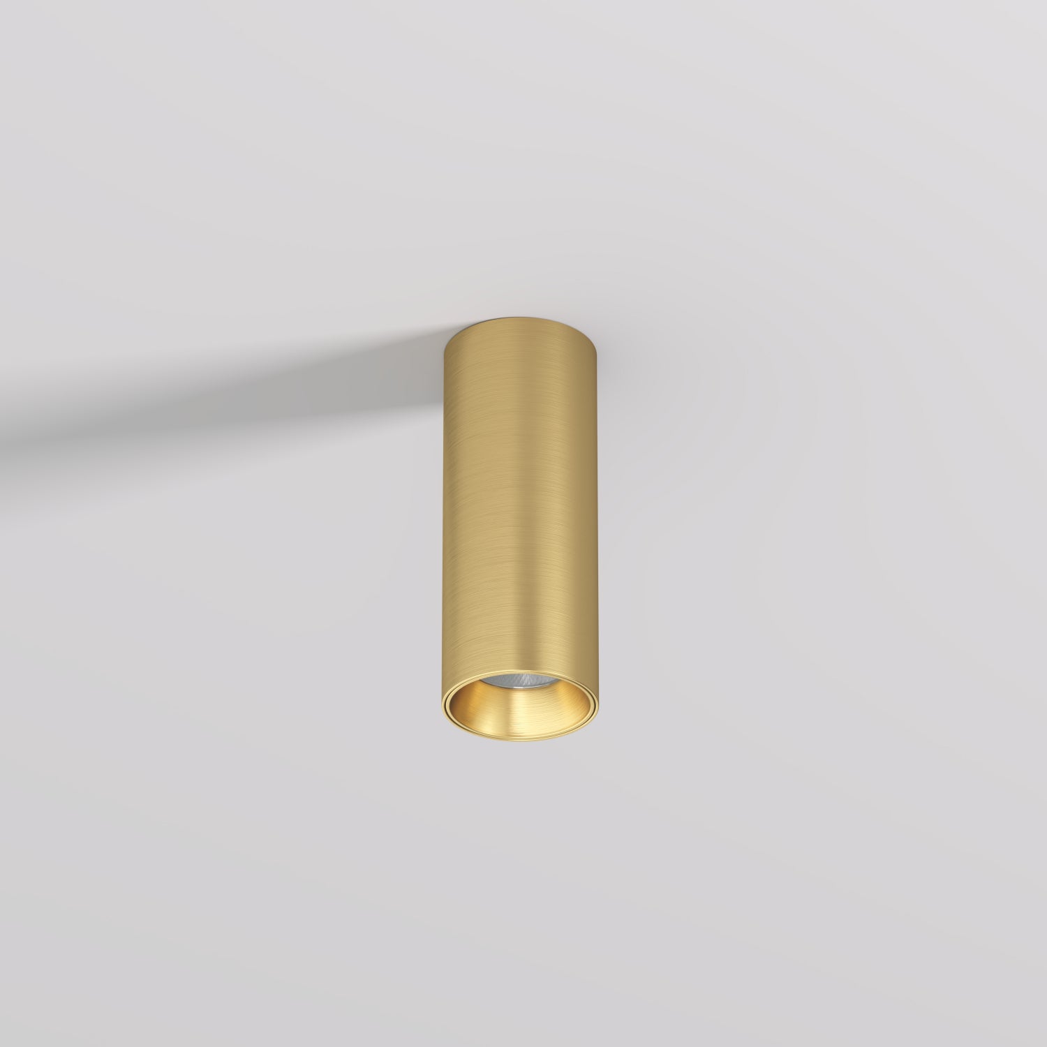 Spot LED SHINE TUBE Gold Aplicat Rotund 7W Premium Ø4.5 x H11.5 CM | CRI≥90 | 3000K