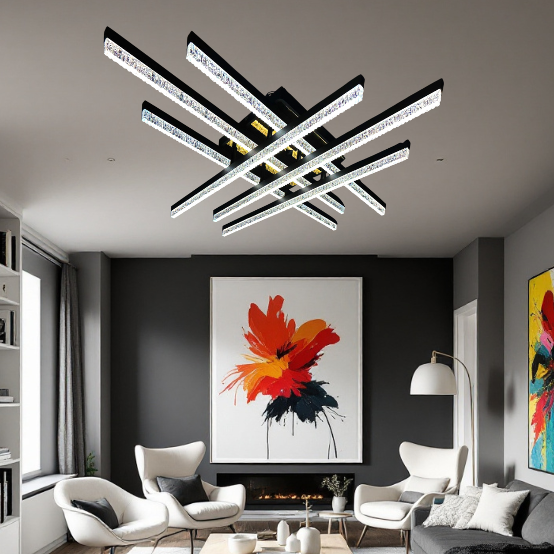 Lustra LED Aplicata Mira 6 Linnes Echivalent 600W Telecomanda